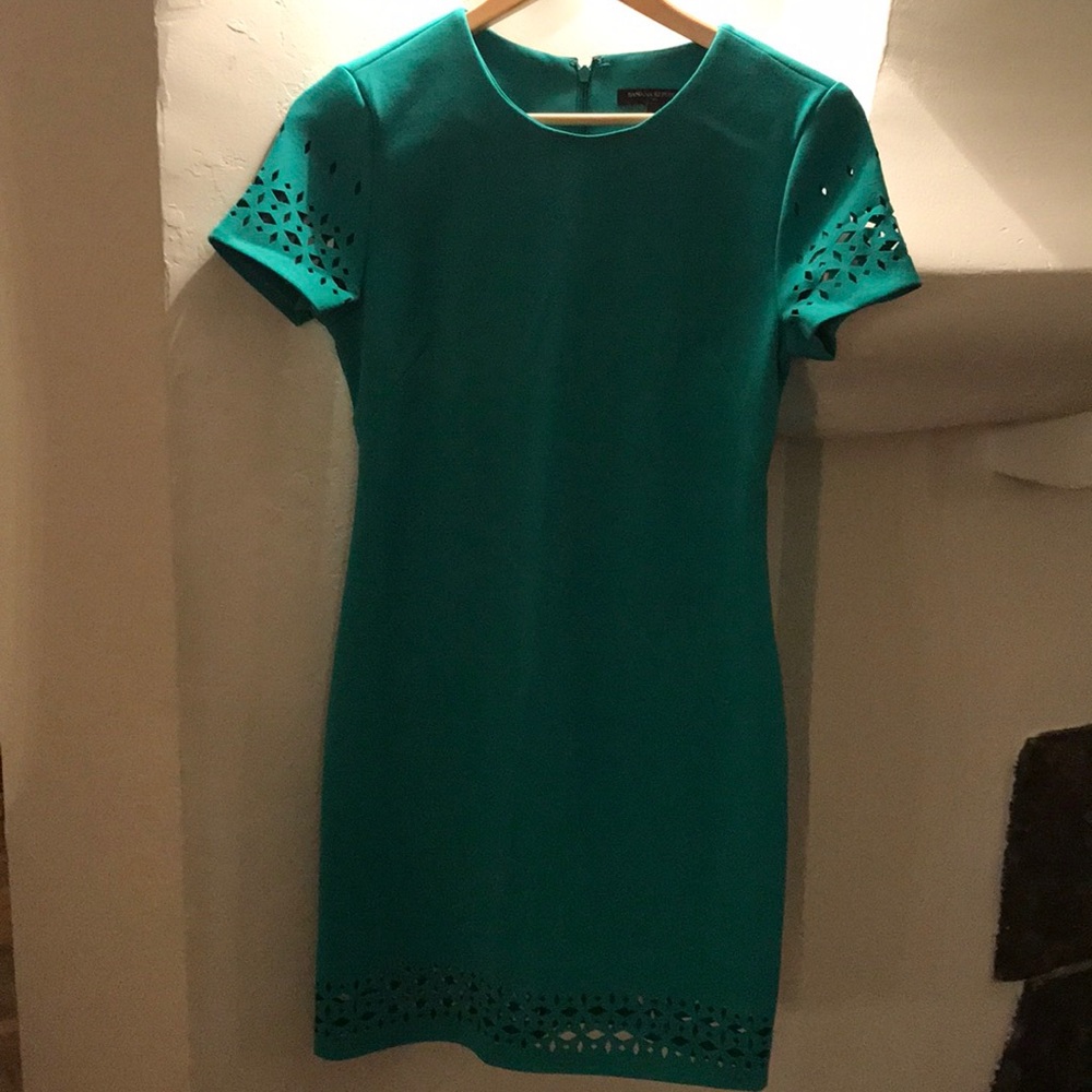 Banana Republic laser cut out dress